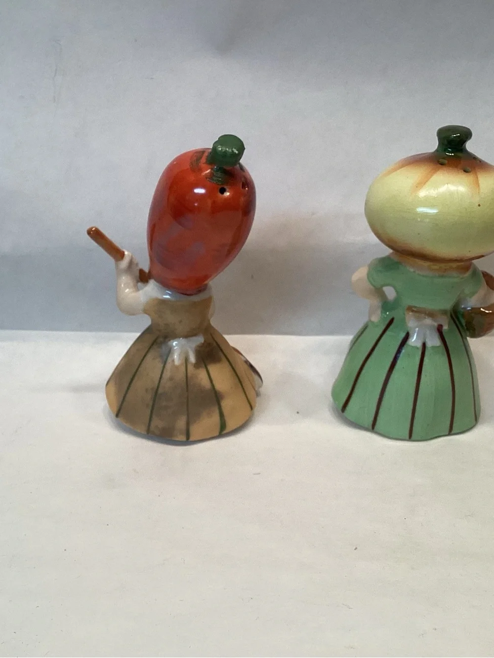 Vintage Anthropomorphic Onion Carrot Salt & Pepper NEW Old Stock Napco Japan 50s